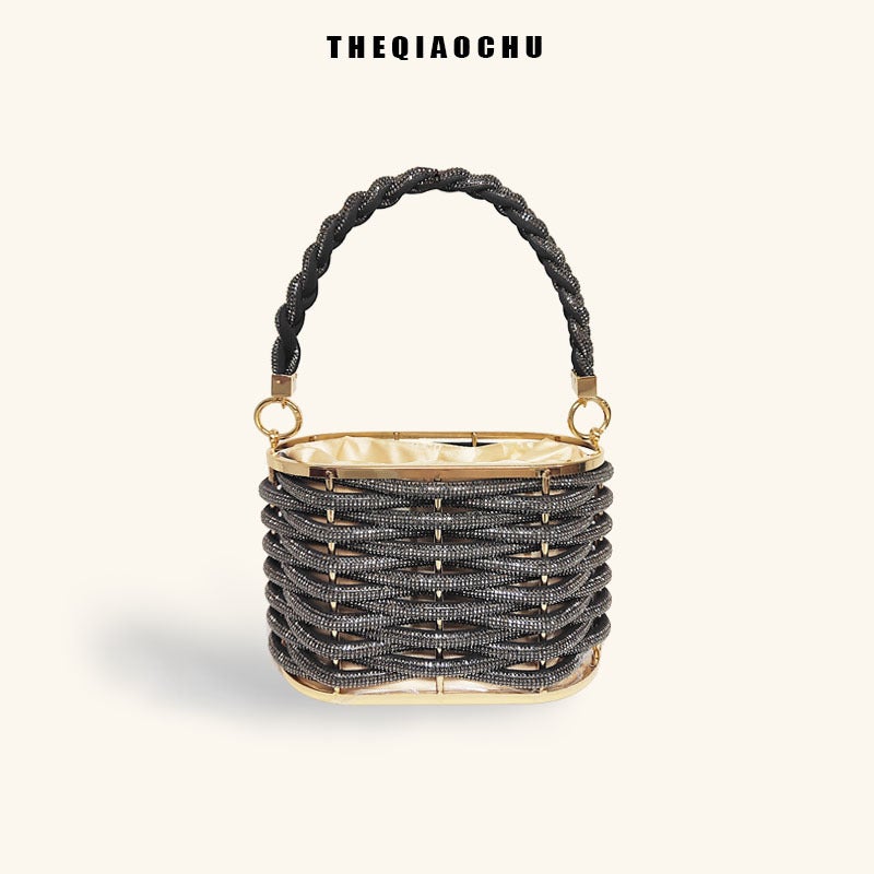 2023 New Fashion Light Luxury Simple All-Match Handmade Screw Pattern Women'S Bag Chain Women'S Bag Evening Bag - Image 4