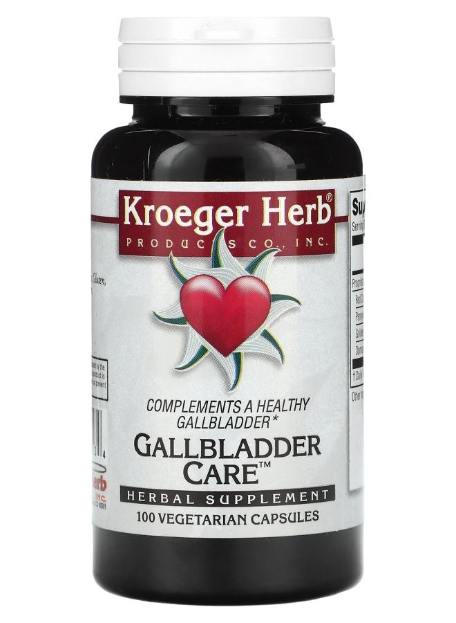 Kroeger Herb Co Gallbladder Care 100 Vegetarian Capsules