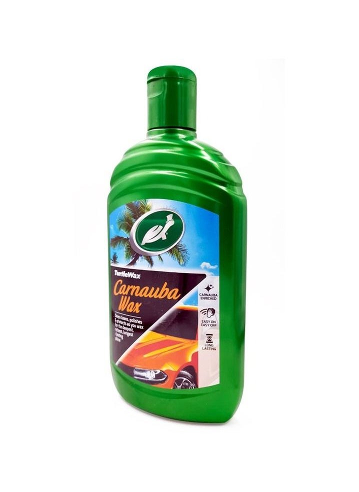 TURTLE Turtle Wax Carnauba Car Wax - Glossier, Long-lasting, Showroom Shine 500 ml Car Polish Wax Premium Quality  - Image 1