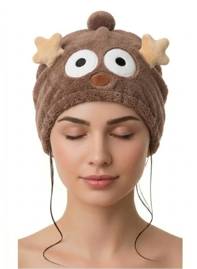 منشفة شعر مايكروفايبر فاخرة لتجفيف الشعر بسرعة – عمامة شعر ناعمة متعددة الاستخدام لتجفيف الشعر وتصفيفه – غطاء شعر أنيق وناعم للعناية بالشعر أثناء النوم – خفيفة، مريحة، مضادة للهيشان والتقصف – تصميم عصري فاخر يناسب النساء والبنات - Image 1