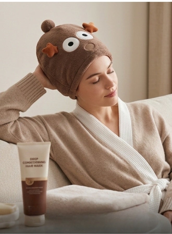 منشفة شعر مايكروفايبر فاخرة لتجفيف الشعر بسرعة – عمامة شعر ناعمة متعددة الاستخدام لتجفيف الشعر وتصفيفه – غطاء شعر أنيق وناعم للعناية بالشعر أثناء النوم – خفيفة، مريحة، مضادة للهيشان والتقصف – تصميم عصري فاخر يناسب النساء والبنات - Image 2