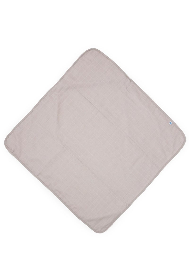 little unicorn Cotton Muslin Hooded Infant Towel Porpoise  - Image 4