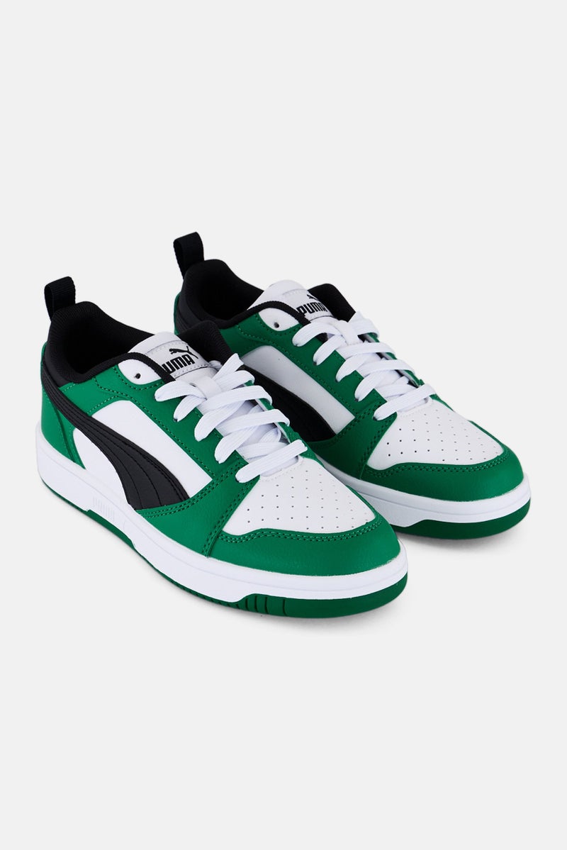 PUMA Kids Boy Rebound V6 Lo Lace Up Outdoor Sneaker, Multicolor - Image 1