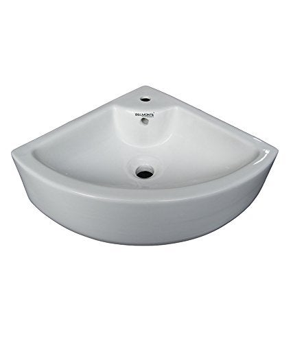 Belmonte Wall HungTable Top Wash Basin Delta 16 Inch x 16 Inch White - Image 1