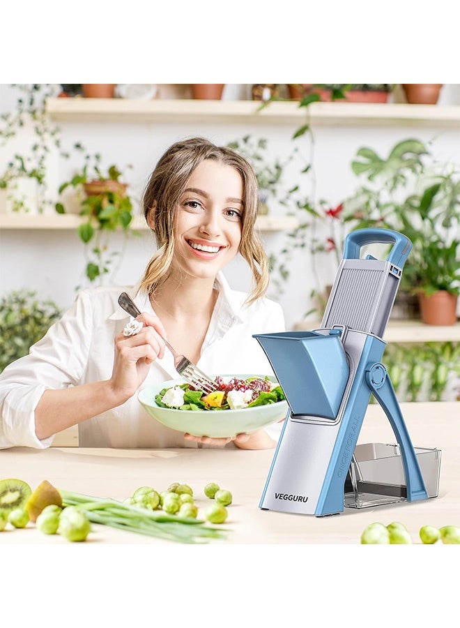 VOGMAX Food Slicer, Multi-Function Adjustable Food Slicer, Potato & Vegetable Cutter, Adjustable-Thickness Vegetable Chopper, Onion Chopper, Potato Slicer, Tomato Slicer, Multi-Function Fruit Slicer, Easy to Operate. - Image 5
