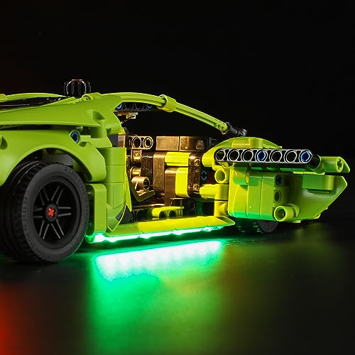 BRIKSMAX Led Lighting Kit for Lamborghini Huracn Tecnica - Compatible with Lego Technic Car Building Set - Image 4