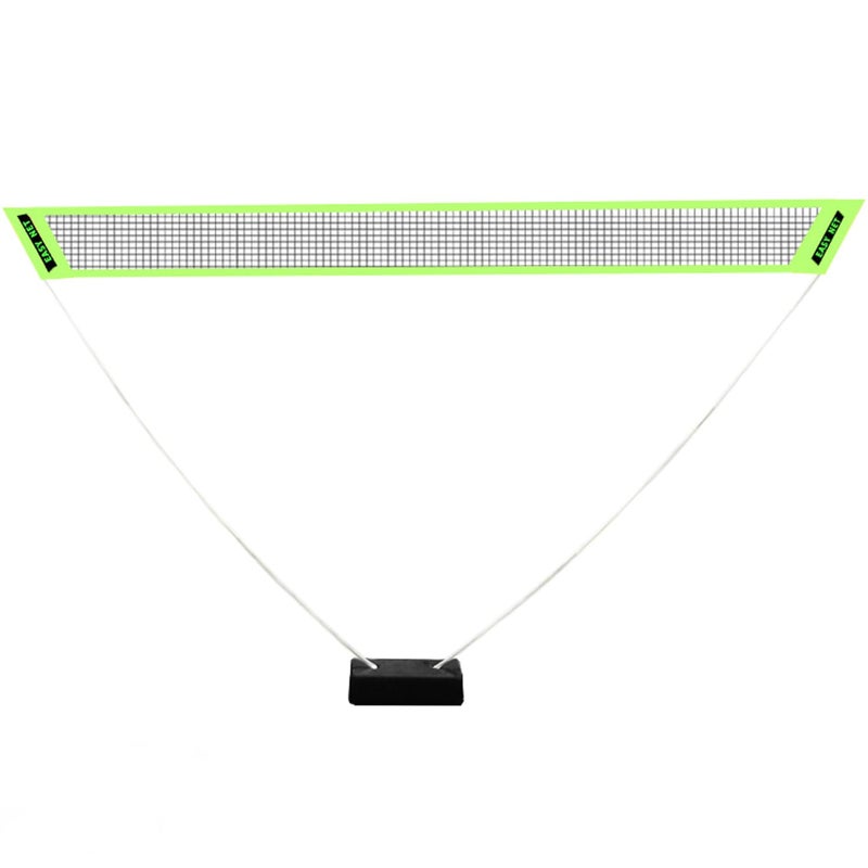 yuanclllp Portable Badminton Set 15m Height x 27m Width Lightweight Easy Setup with Carry Bag Green PE Net Fiberglass Alloy Steel Ideal for Outdoor Play - Image 2