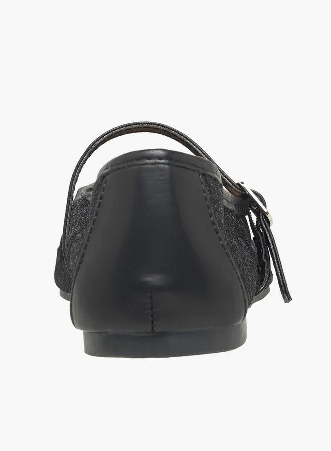 Celeste BLACK Women Floral Embroidered Mary Jane Shoes for Women | Best Price UAE