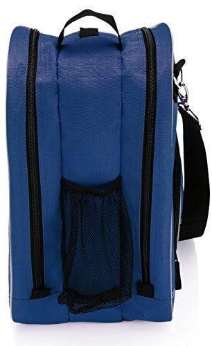 Athletico Ice & Inline Skate Bag - Premium Bag to Carry Ice Skates, Roller Skates, Inline Skates for Both Kids and Adults (Blue), Blue, L, Detachable,Durable - Image 4