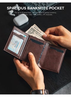 Generic Credit Card Holder Pop Up Card Wallet, RFID Blocking Anti Theft,  with Banknote Compartment, ID Window, Coin Pocket and Magnetic Closure  - Image 3
