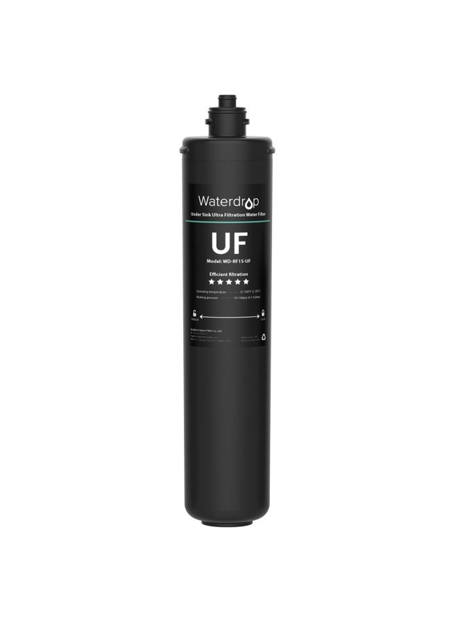 Waterdrop Waterdrop Rf15-Uf 0.01 Micron Replacement Filter Cartridge For 15Ua 15Ua-Uf 15Ub 15Ub-Uf 15Uc 15Uc-Uf Under Sink Water Filter  Reduces Lead  Chlorine  Bad Taste And Odor  16K Gallons High Capacity  - Image 1