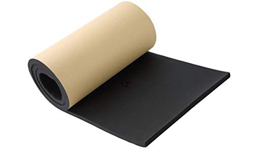 NATGAI Sponge Neoprene with Adhesive Foam Rubber Sheet 1/2” Thick X 12” Wide X 54” Long, Cut to Multiple Dimensions and Lengths - DIY, Gaskets, Cosplay, Costume, Crafts - Image 1