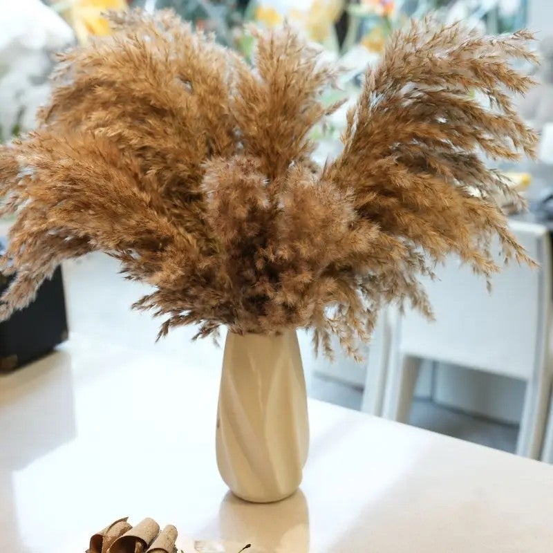 Bluejw 45cm Hot Selling Dried Pampas Grass Bouquet - Natural Dried Plants for Wedding, Party, Home, Christmas & Easter Decoration - Image 2