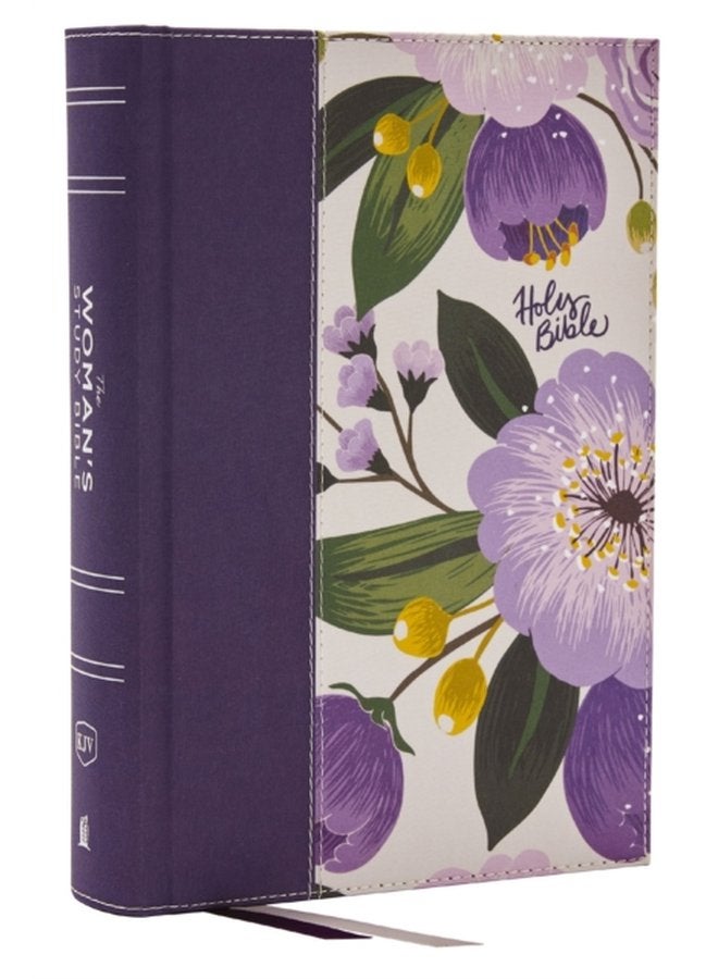 KJV The Woman s Study Bible Purple Floral Cloth over Board Red Letter Full Color Edition Comfort Print Receiving God s Truth for Balance Hope and Transformation - Hardback