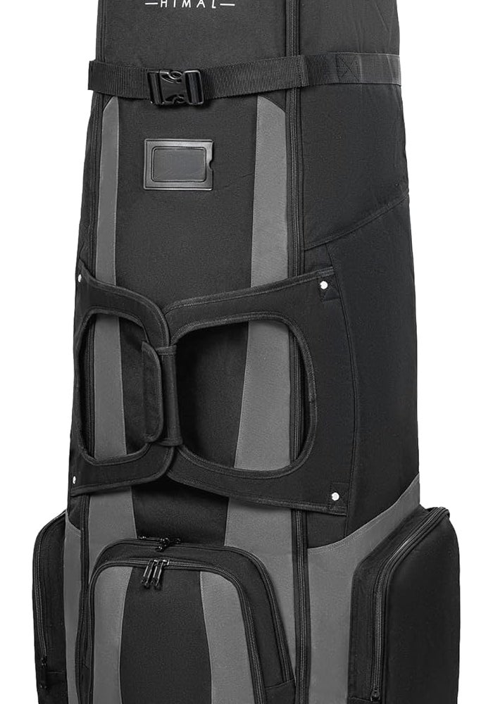 uniHimal Soft-Sided Golf Travel Bag with Wheels - 900D Waterproof Oxford, Black-Gray - Image 1