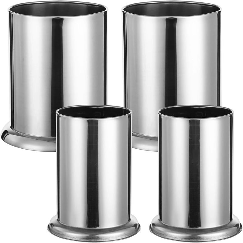 Kitchen Cutlery Rack, 4 Pcs Steel Straw Holder With Drain Holes, Chopsticks Organizer For Bar, Restaurant & Home, Countertop Storage - Image 5