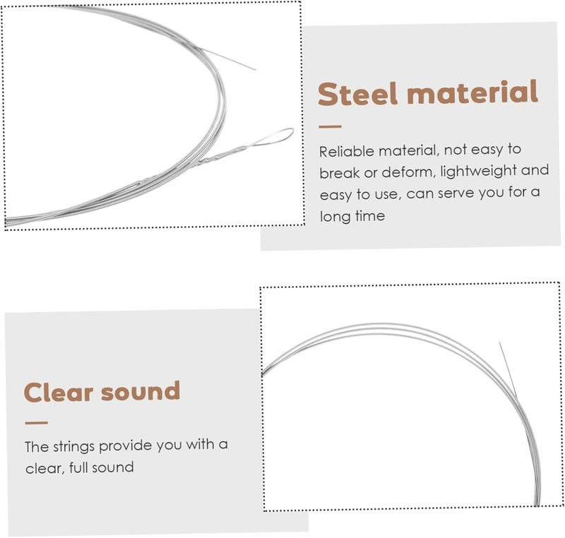 2pcs Steel Dulcimer Strings for Easy Replacement Durable Instrument Strings for Musicians and Learners Premium Quality for All Skill Levels - Image 3