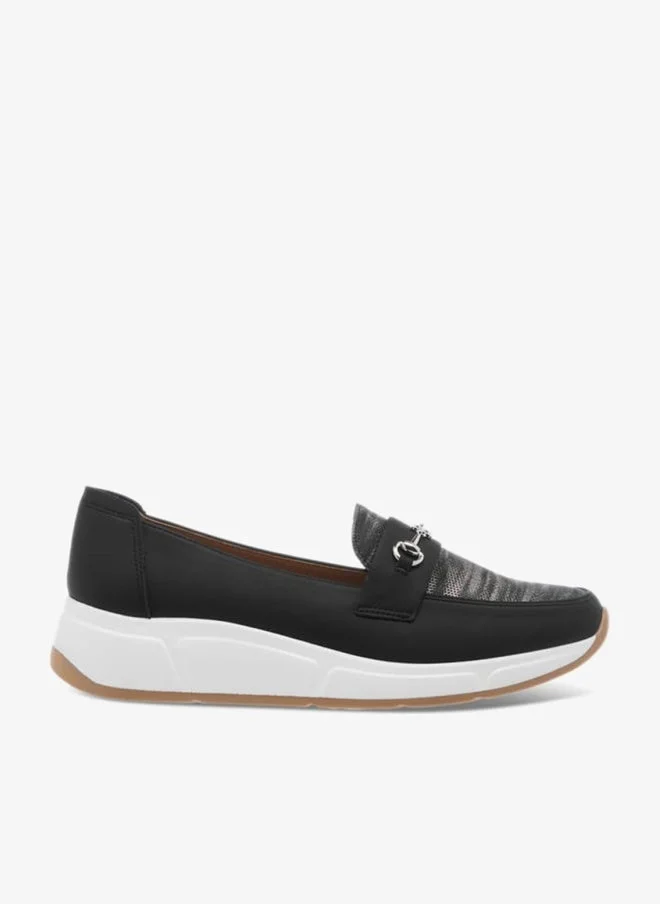 Flora Bella By Shoexpress Womens Textured Wedge Heel Shoes With Metal Accent Ramadan Collection