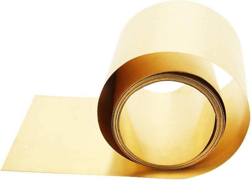 H62 Brass Foil Sheet 0 1mm Thick 50mm Wide 5 Meter Gold Film High Purity - Image 5