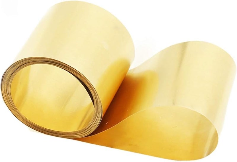 H62 Brass Foil Sheet 0 1mm Thick 50mm Wide 5 Meter Gold Film High Purity - Image 2