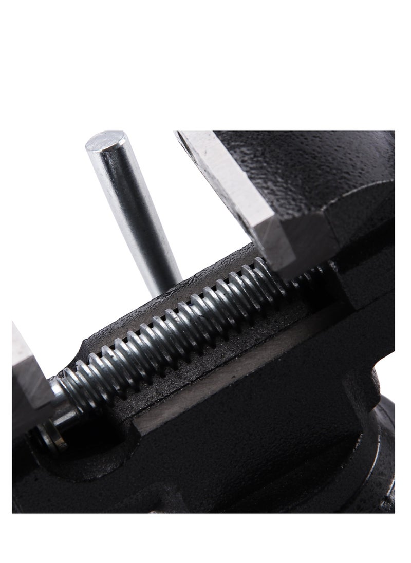 KSEIBI - Table Bench Vise – Heavy-Duty Cast Iron with 360° Swivel Base, Wide Jaw Opening, and Anvil Surface for Versatile Use - Image 1