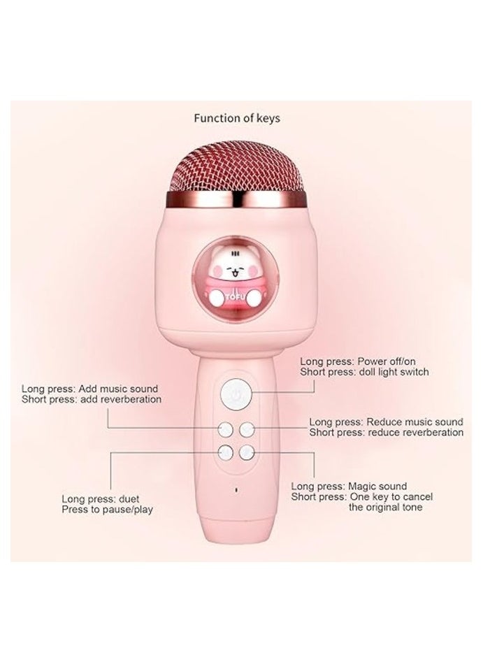 Toy Box - Wireless BT Microphone Portable Handheld Mic Variable Sound Function 1200mAh with Night Light Intelligent Noise Reduction - Image 1