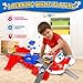 Super Wings Jetts Takeoff Tower 2in1 Airplane Toys Playset with 2 Jett Mini Figure TransformaRobots Toys for Preschool Kids Gifts for Boys and Girls Age 3 Educational Learning Toy - Image 4