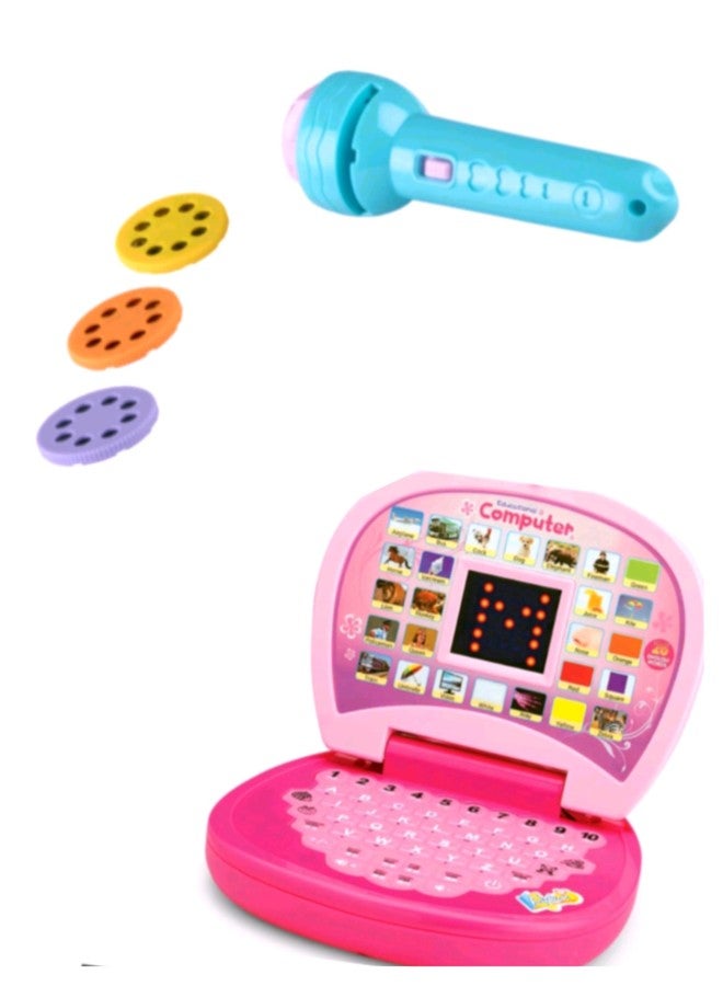 Manos Projector 3 Slide Learning and Computer Educational Toy for Kids Combo Pack - Image 1