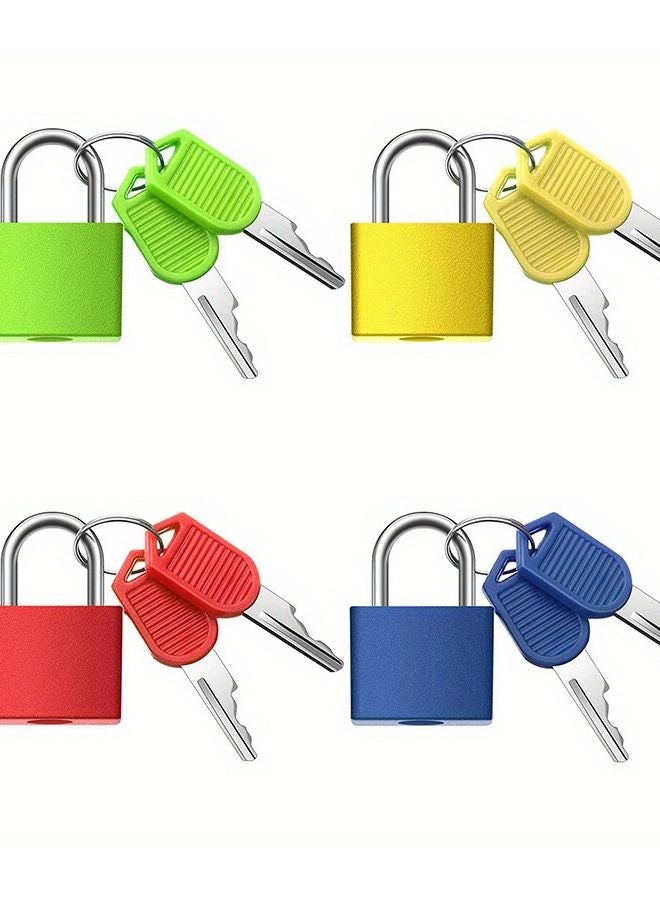 6 Piece Assorted Color Metal Suitcase Locks With Keys For Travel School Gym - Image 5