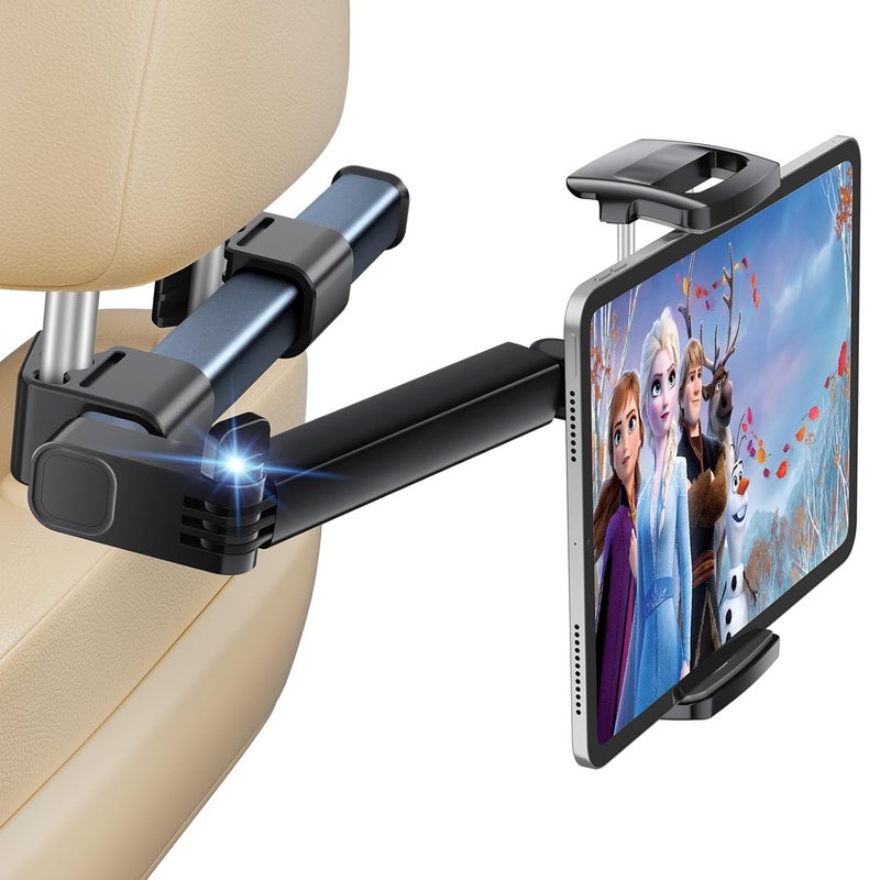 Tryone Tablet Holder for Car Headrest Mount - Backseat Travel Accessories Car Must Haves iPad Stand for Kids Adults Universal to All 4.7-12.9" Devices - Image 1