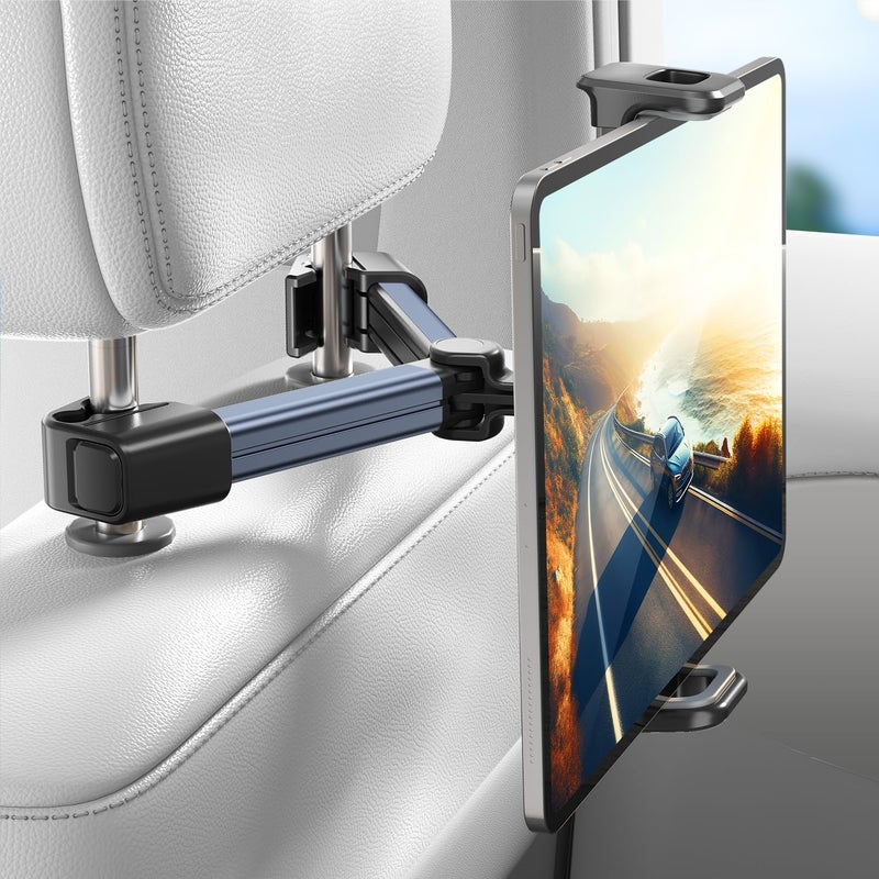 Tryone Tablet Holder for Car Headrest Mount - Backseat Travel Accessories Car Must Haves iPad Stand for Kids Adults Universal to All 4.7-12.9" Devices - Image 2