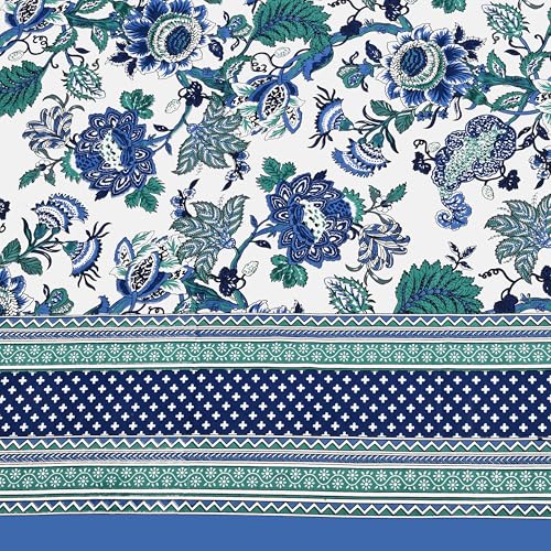 EasyGoods® 100% Pure Cotton Jaipuri Bedsheet with Pillow Covers | Soft & Breathable Fabric | Traditional Floral Print | Cotton Bedsheet (Multicolor, Single) - Image 4