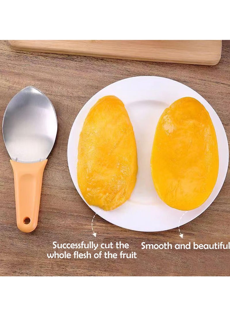 SYOSI - Mango Slicer, Mango Cutter Mango Splitter to Separate the pulp Watermelon Cutter Home Fruit Slicer with Non-Slip Handle for Split Mango/Watermelon/Avocado (Orange) - Image 1
