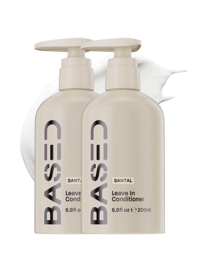 BASED Leave-In Conditioner, Instant Frizz Control, Hydrates & Nourishes Hair, Premium Leave-In Conditioner for Men, Healthy Frizz-Free Hair in Minutes... - Image 1