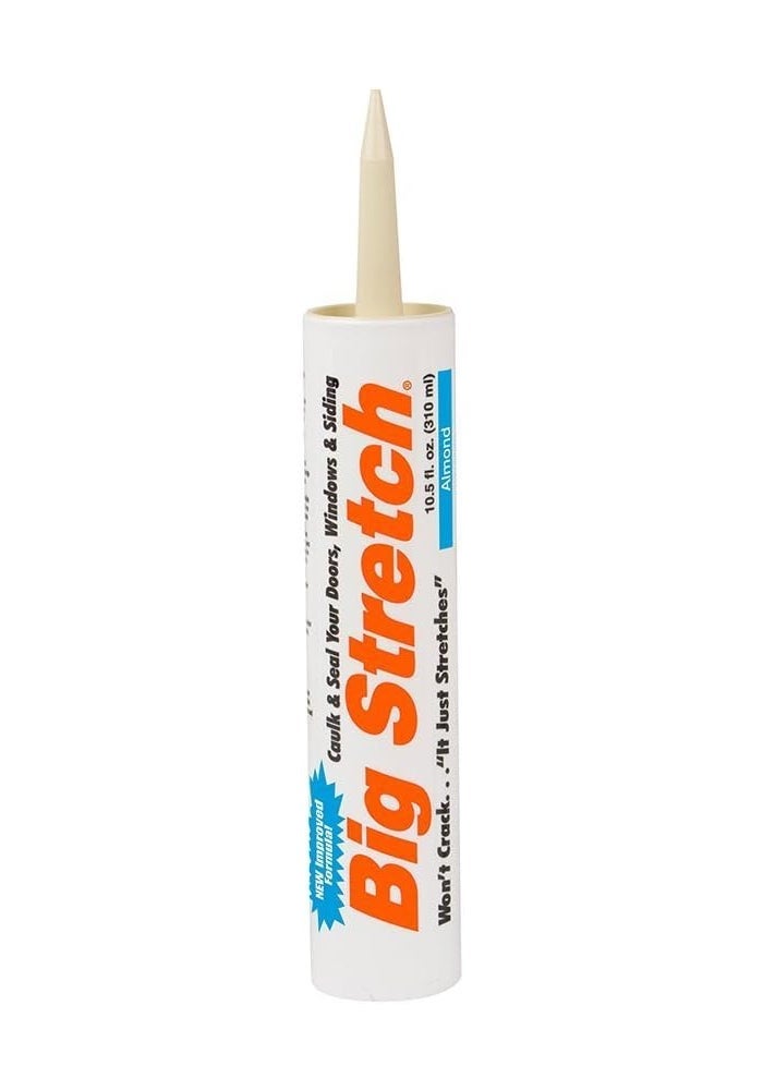Sashco Big Stretch 10.5oz Acrylic Latex Caulk in Almond Color