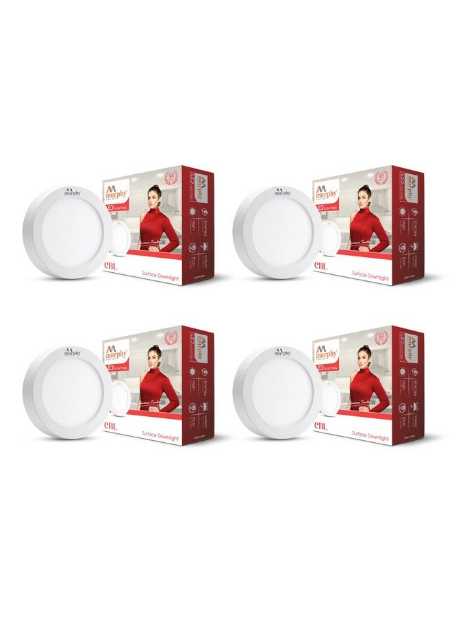Murphy Metal 5W Cbl Round Surface Down Light (Warm White) - Pack Of 4 - Image 1