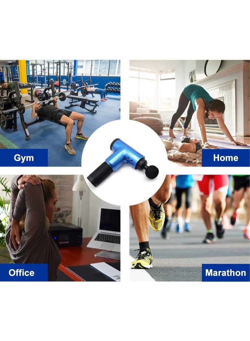 مسدس المساج  لعلاج مشكلة تشنج العضلات بعد العمل أو بعد التمارين حيث يعمل علي تدليك الجسم وارخاء العضلات - متعدد الالوان - Image 4