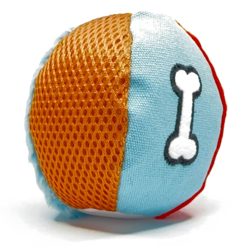 Glory To Dog Medium Soft Ball Plush Dog Toy Chewable Plush Squeaky Ball Stuffed with Fluff for Puppies and Small and Medium Breeds - Image 5