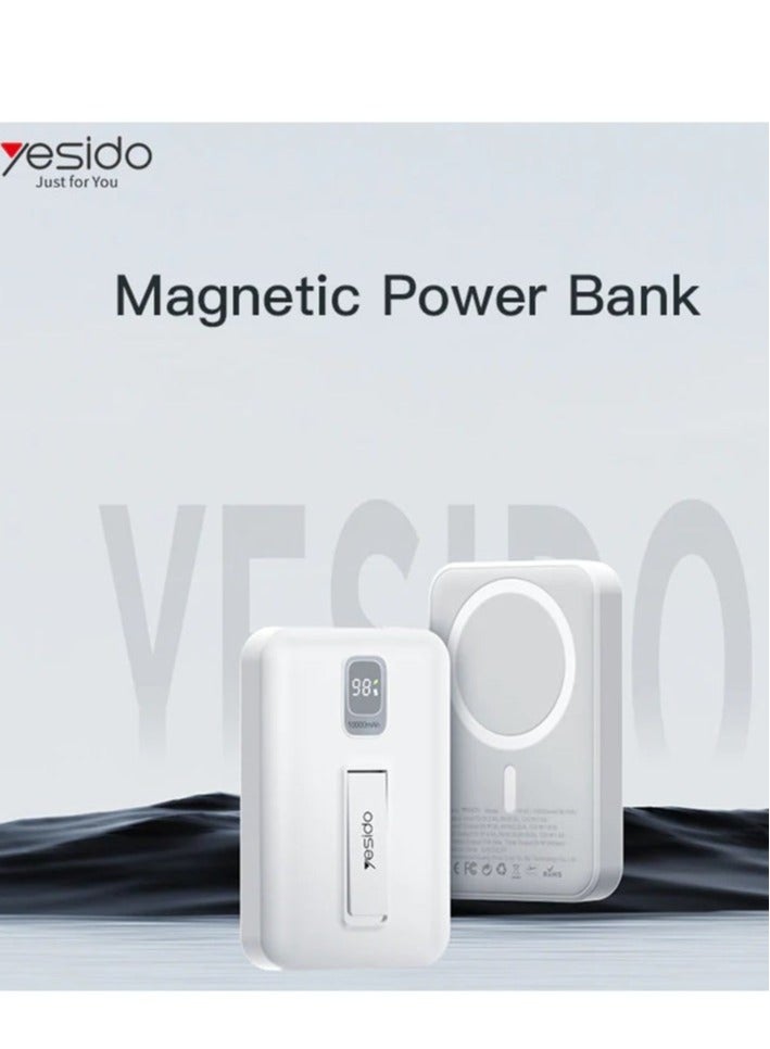 Yesido YP29 Wireless Power Bank 5000mAh | Fast Charging, Compact & Portable | Supports Wireless Charging for Smartphones, Tablets, and More | USB Output for Quick Charge | Lightweight Design for Travel & Daily Use - Image 2