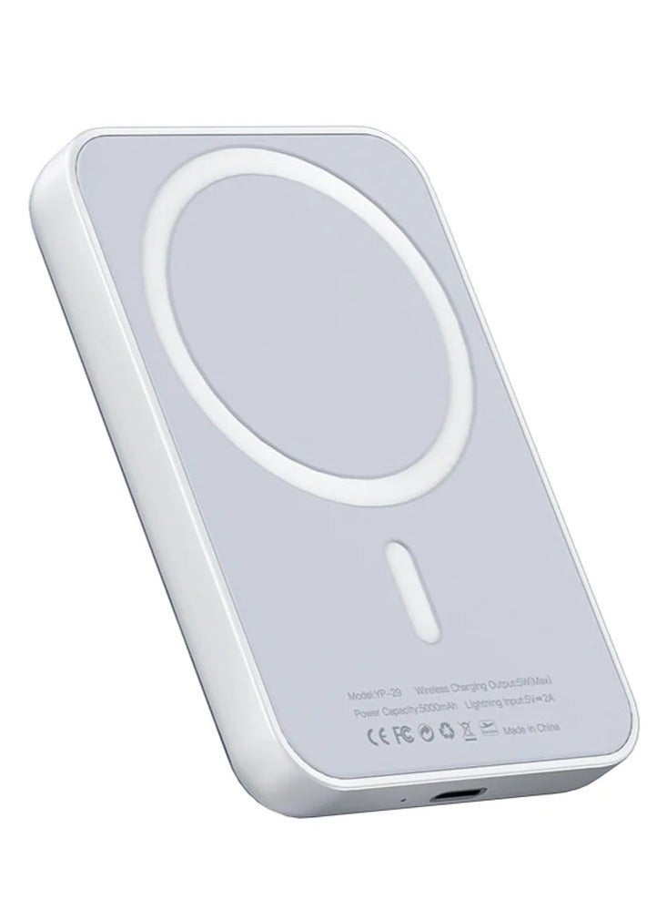 Yesido YP29 Wireless Power Bank 5000mAh | Fast Charging, Compact & Portable | Supports Wireless Charging for Smartphones, Tablets, and More | USB Output for Quick Charge | Lightweight Design for Travel & Daily Use - Image 1