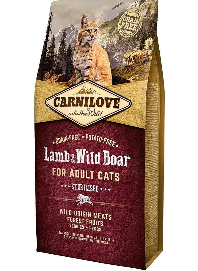 CARNILOVE Lamb for Adult Cats 6kg - Image 1