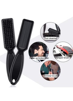 Patelai Patelai 12 Pcs Barber Clipper Brush Blade Trimmer Cleaning Brush Nail Brushes Barber Brush for Fades Neck Duster for Manicure Salon(Black)  - Image 3