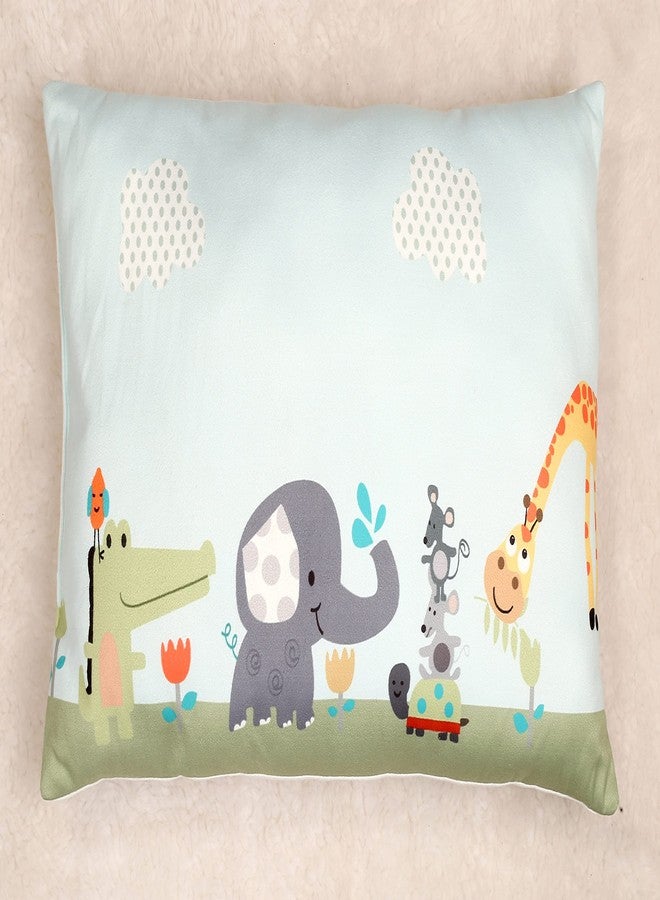 NEW COMERS® Cotton Baby Pillow, TC-150/300 with Super Soft Imported Fabric, 1 Month to 5 Year Kids, Animal/Cartoon Prints, Kids Pillows for Sleep, Bed Set, Head Shaping, Neck Support-12x18-216 - Image 1