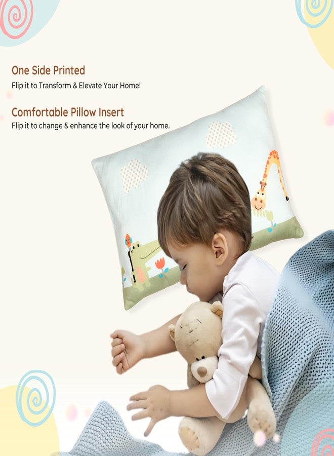 NEW COMERS® Cotton Baby Pillow, TC-150/300 with Super Soft Imported Fabric, 1 Month to 5 Year Kids, Animal/Cartoon Prints, Kids Pillows for Sleep, Bed Set, Head Shaping, Neck Support-12x18-216 - Image 4