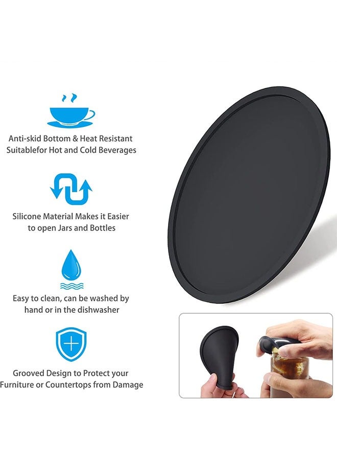 3 Pcs Silicone Coasters with 3 Pcs Snail Tea Bag Hangers  - Image 5