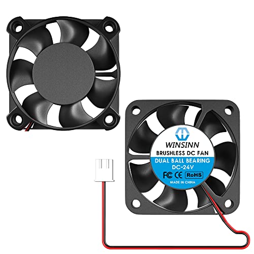 WINSINN 40mm Fan 24V, Ender 3 Fan Upgrade 24 Volt Fans 4010 Dual Ball Bearing, Works with Ender 3 Pro 3X CR-10S (Pack of 2Pcs) - Image 1