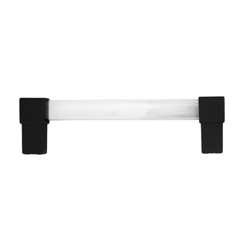 Acrylic Drawer Pulls Single Hole Crystal Cabinet Drawer Pulls for Kitchen Cabinets Dresser Cupboard Hole Spacing 128 Black - Image 4