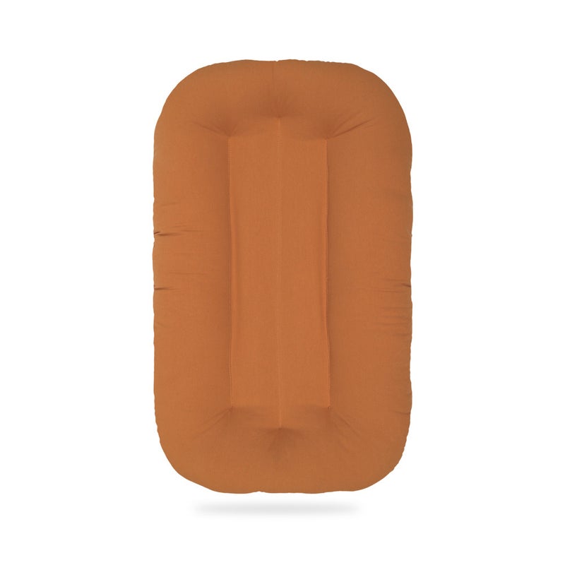 Soft Cotton Baby Nap Pad with Pillow Maple Sugar Orange 