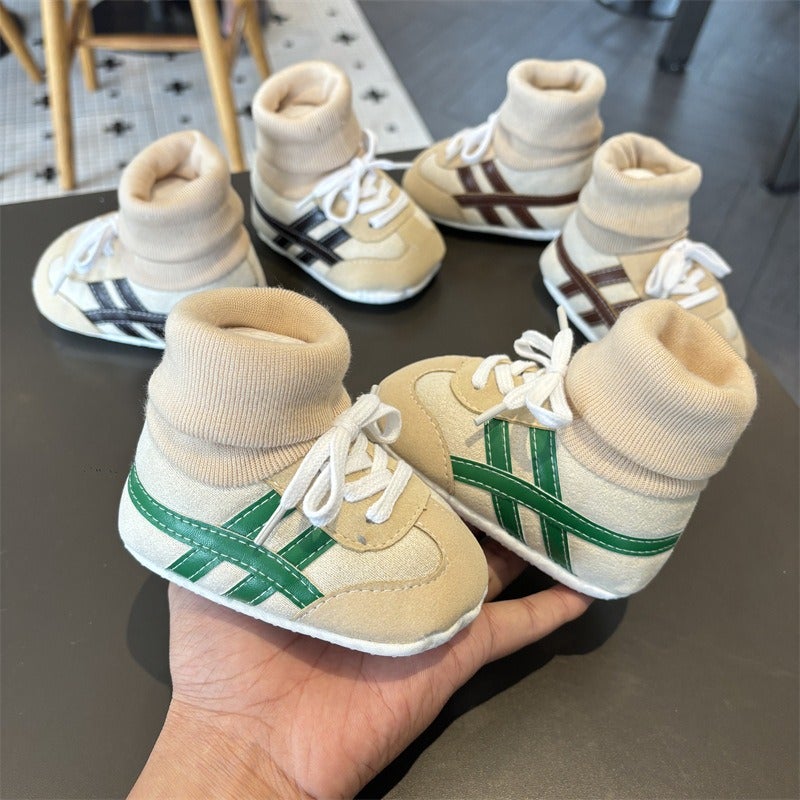 Qi Ta Baby Cotton Boots for 0-12 Months, Soft Sole First-Walk Shoes, Winter Warm Fleece-Lined, Anti-Slip, Unisex - Image 2