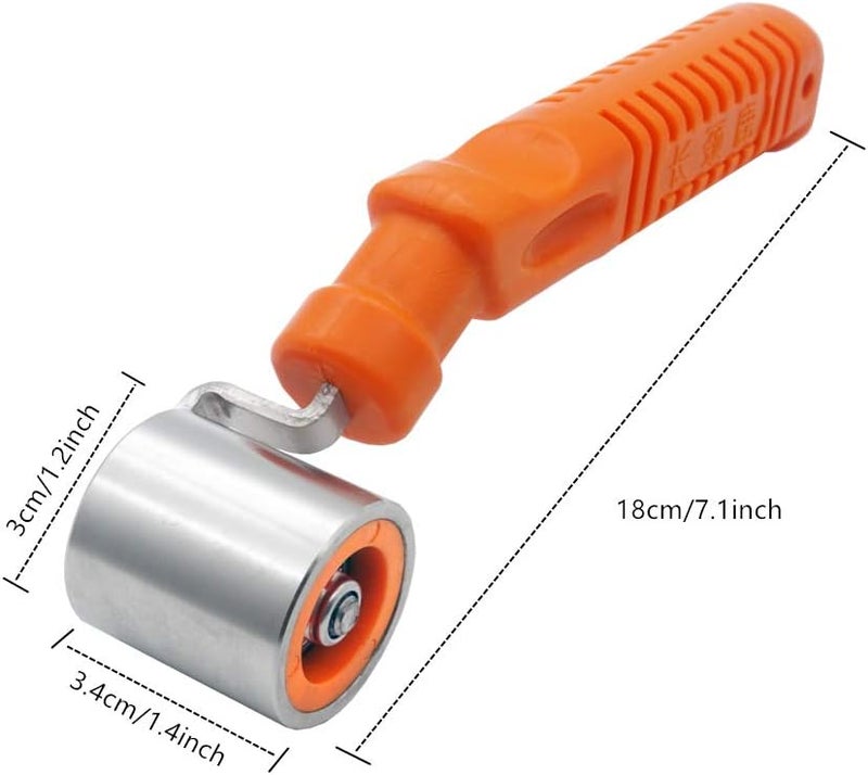 CARTINTS Wallpaper Roller Seam Roller Steel Hand Roller with Anti-Slip Handle, Ideal for Car Audio Sound Deadening Application, Wallpaper, Vinyl, and Home Decoration - Image 2
